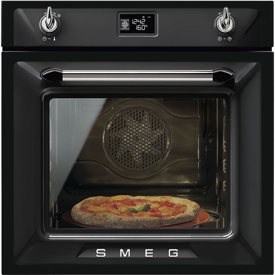 Smeg 60 cm Victoria Multifunktionsugn med Pyrolys, Svart