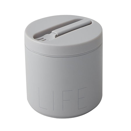 Thermo Lunchbox Stor Grå/Life