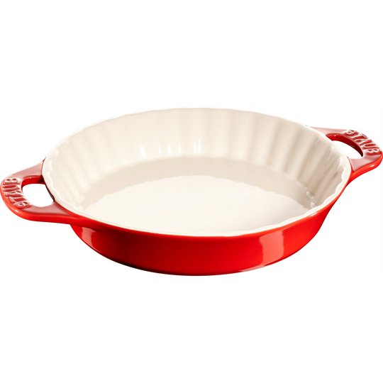 Staub Pajform 28 cm, Röd