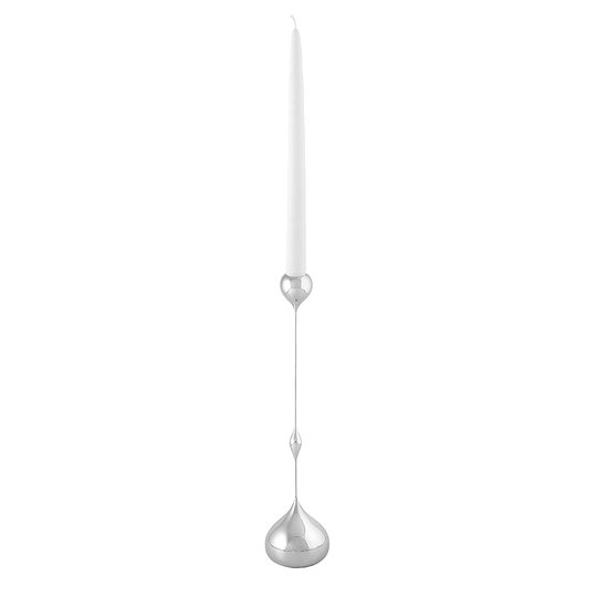 Klong - Tender Ljusstake Låg 35 cm Silver