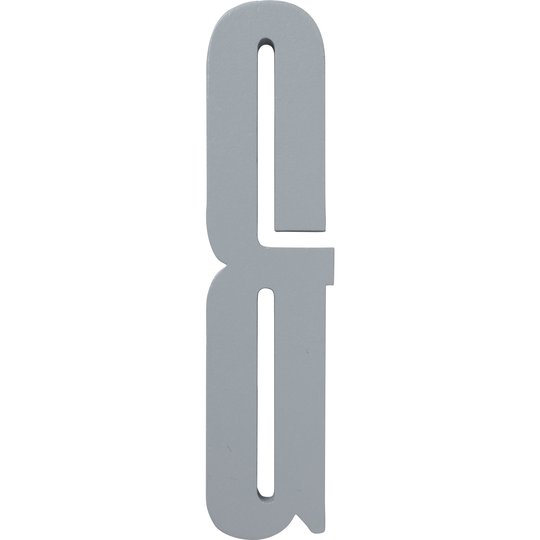 Design Letters Grå Bokstav i Trä, &