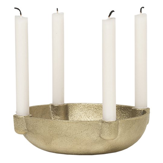 Ferm Living - Adventsljusstake/Skål små ljus 14,6 cm Mässing