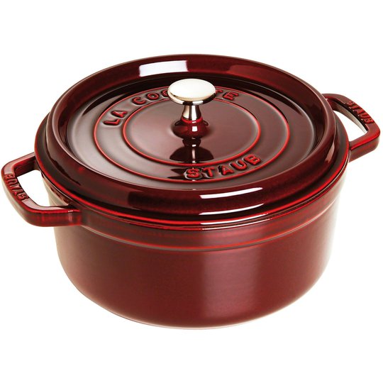 Staub Rund Gryta 24 cm 3,8 liter Grenadine