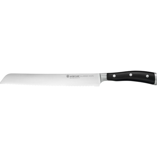 Wüsthof Classic Ikon Brödkniv Svart 23 cm