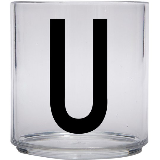 Design Letters Tritan Plastglas barn, U