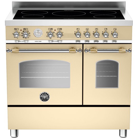 Bertazzoni HER905IMFED Induktionshäll med 2 ugnar beige