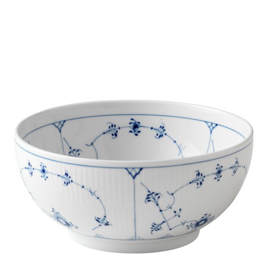 Royal Copenhagen - Blue Fluted Plain Skål 21 cm 1,8 L