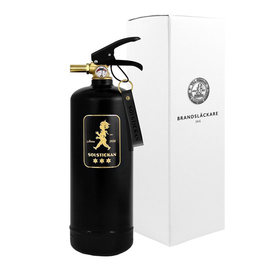 Solstickan - Brandsläckare 2 kg Svart/Guldemblem