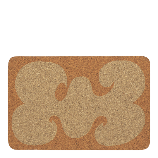 Marimekko - Jokeri Tablett Kork 31x43,5 cm Orange