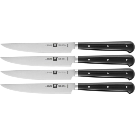 Zwilling Twin Steak Set 4 st Knivar med Slät Slipbar Egg