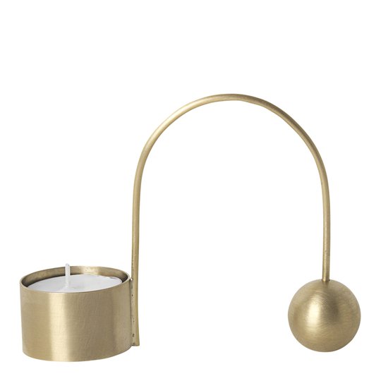 Ferm Living - Balance Värmeljushållare 12,5 cm Mässing