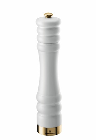 Saltkvarn 25 cm Matt vit/guld