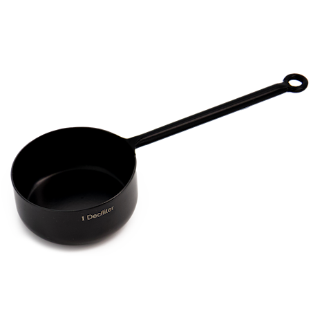 Decilitermått Metall Svart