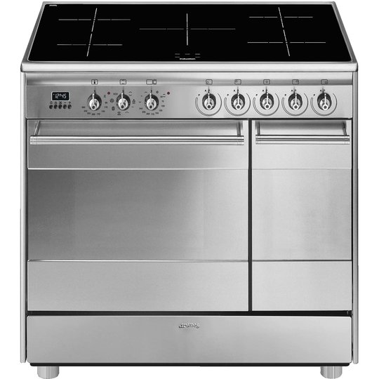 Smeg 90 cm Classic Dubbel Multifunktionsugn m. Induktionshäll