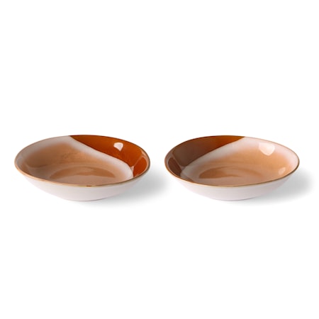 Ceramic 70's Curry Skål Hills 2 st