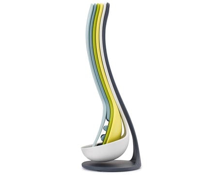 Nest köksredskap set opal-färger - 33 cm