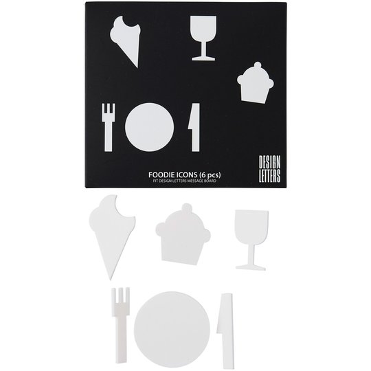 Design Letters Organise with Icons, Foodie Vit