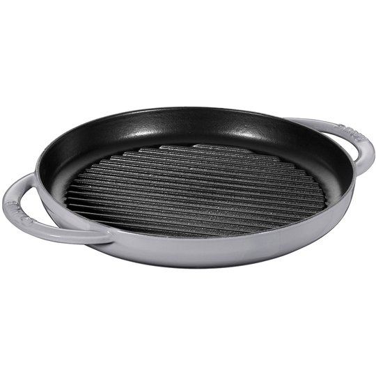 Staub Pure Grill Grillpanna Rund 26 cm, Grå