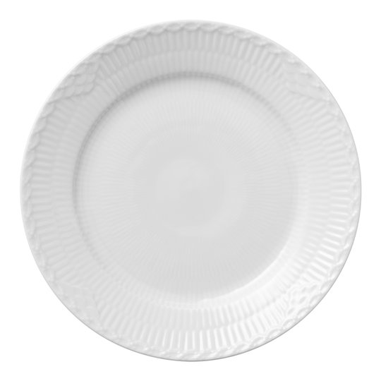 Royal Copenhagen - White Fluted Half Lace Tallrik 19 cm