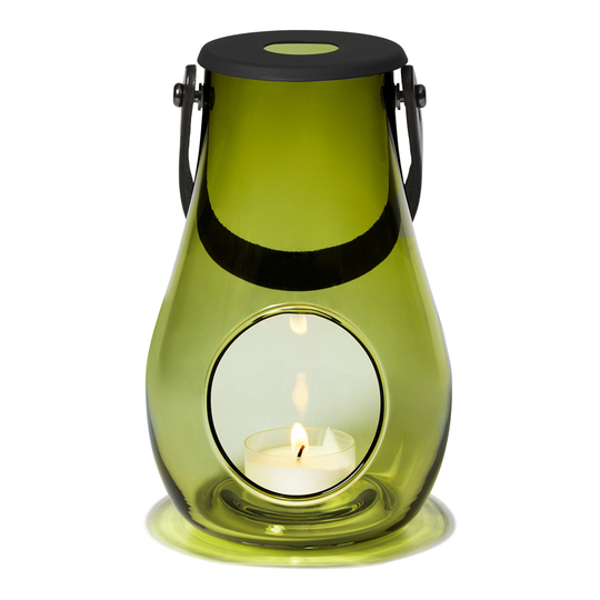 Holmegaard - Design with light Lanterna 16,5 cm Olivgrön