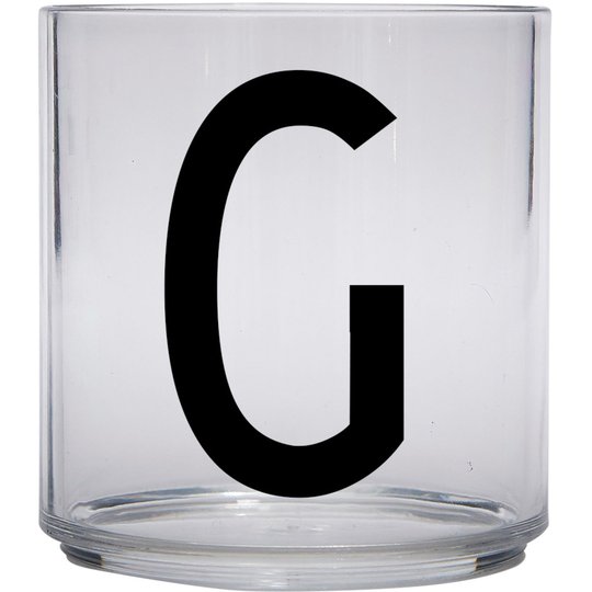 Design Letters Tritan Plastglas barn, G