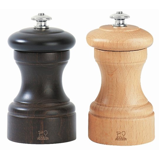 Peugeot Bistro Duo Salt- & Pepparkvarn 10 cm Choklad/Naturlig