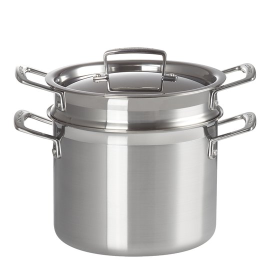 Le Creuset - Le Creuset 3Ply Pastagryta med insats 20 cm 5 L