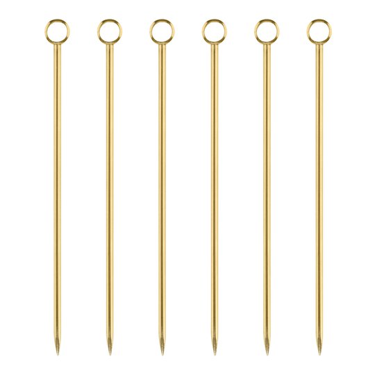 Viski - Belmont Cocktailpinnar Guld 6-pack