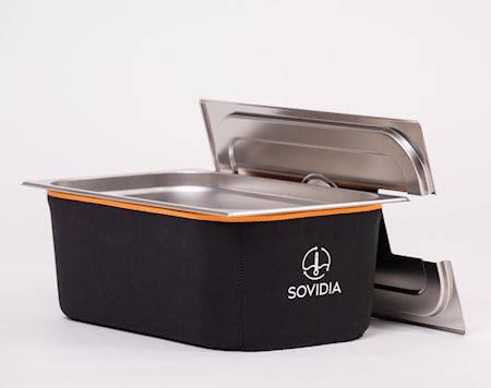 Isolerad Sous vide-kantin för Stora cirkulatorer 28l Svart