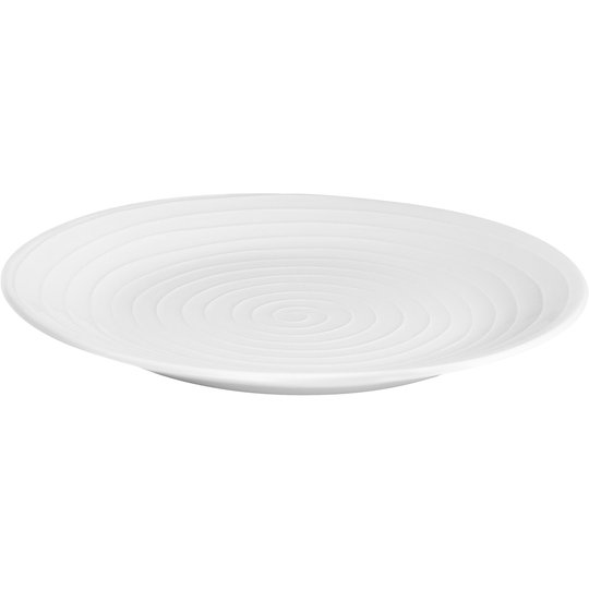 Design House Stockholm Blond Tallrik Vit/Randig 22 cm