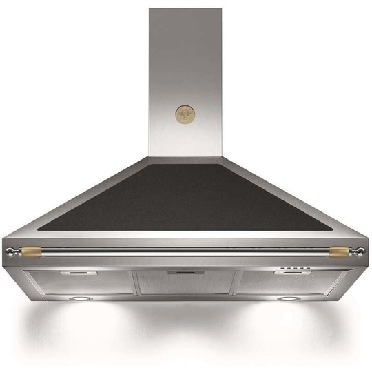 Bertazzoni Fläktkåpa K100HERNEA 100 cm, Heritage-serien, svart