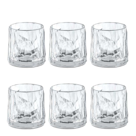 Koziol - Club No. 2 Glas 25 cl 6-pack Crystal Clear