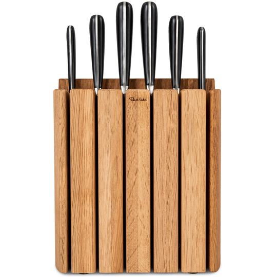 Robert Welch Signature Book Oak Knivblock med 6 Knivar