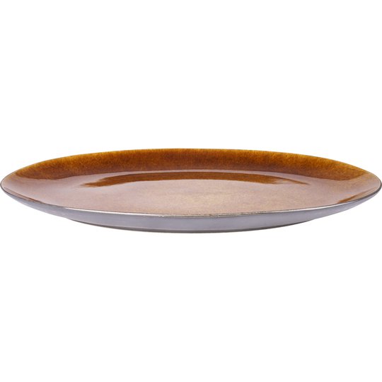 Bitz Fat Oval Svart Amber