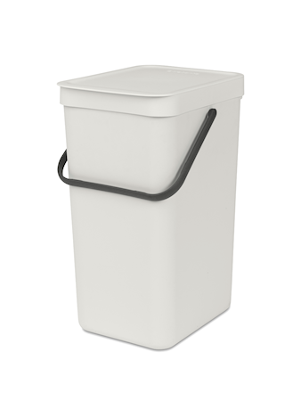 Avfallshink Sort & Go 16L, Ljusgrå