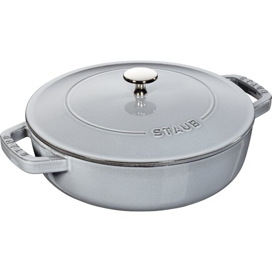 Staub Cocotte Chistera Sautépanna Grå 24 cm 2,4 l