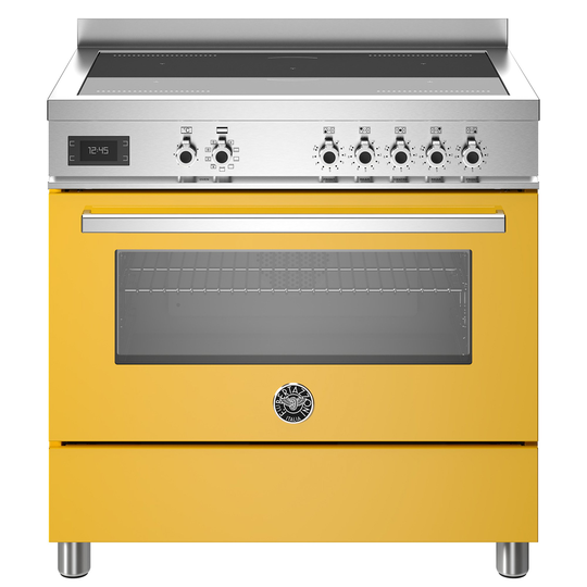 Bertazzoni PRO95I1EGIT Professional induktionsspis med singelugn, 90 cm, gul