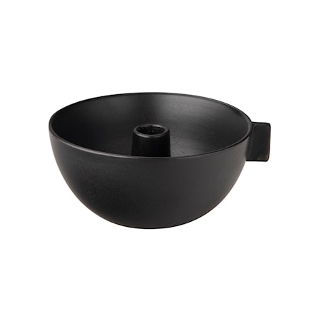 Ljusskål Svart 17 cm