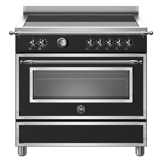 Bertazzoni HER95I2EAVT Heritage induktionsspis med dubbelugn, 90 cm, cremevit
