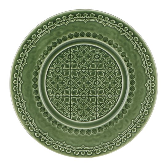 Bordallo Pinheiro - Rua Nova Tallrik flat 22 cm Grön