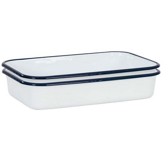 Kockums Jernverk Ugnsfast form 2 st, Vit