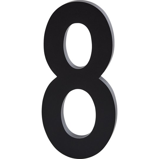 Design Letters Siffra Grå i Aluminium 50 mm, 8