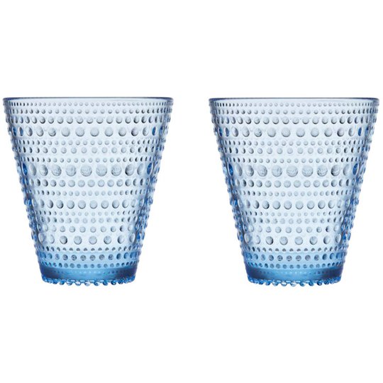 Iittala Kastehelmi Glas 30 cl Aqua 2-pack