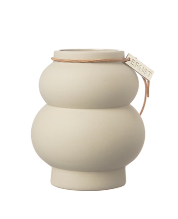 Vas Kurvig Beige 21,5 cm