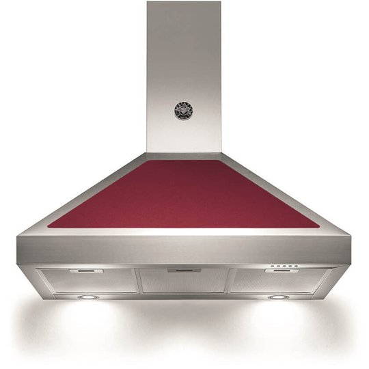 Bertazzoni Fläktkåpa K90AMHVIA 90 cm, Master-serien, vinröd