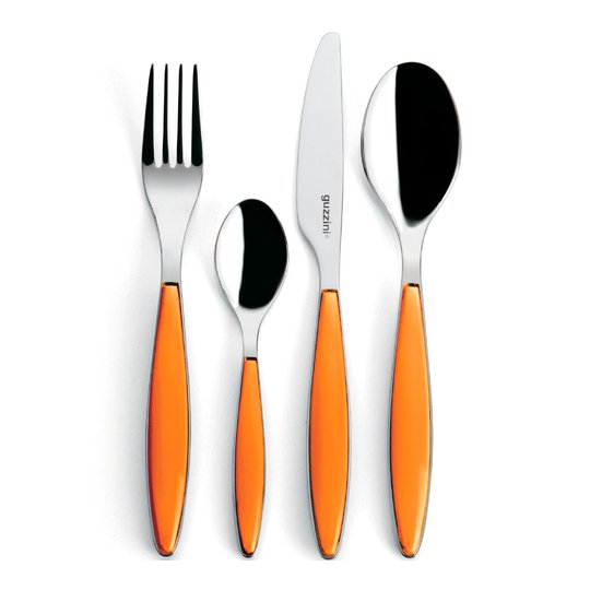 Guzzini - Feeling Bestickset 24 delar Orange