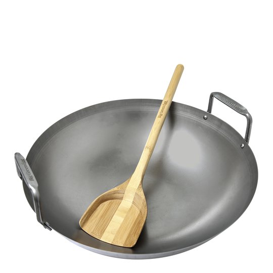 Big Green Egg - Wokpanna med Stekspade i bambu