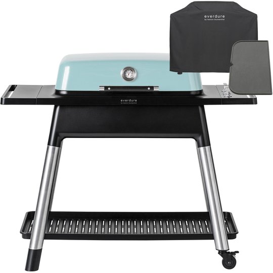 Everdure Furnace gasolgrill + grillöverdrag & grillplåt mint