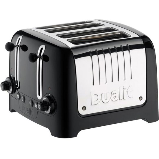 Dualit Lite Brödrost 4-skivor High Gloss Black