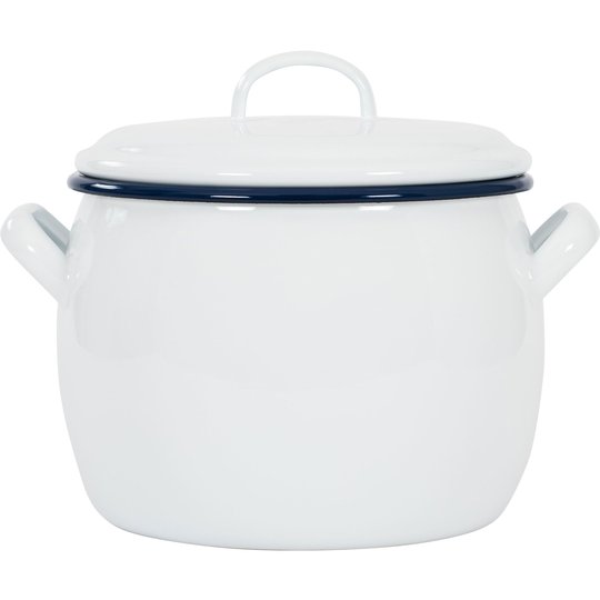 Kockums Jernverk Gryta 4 liter, vit
